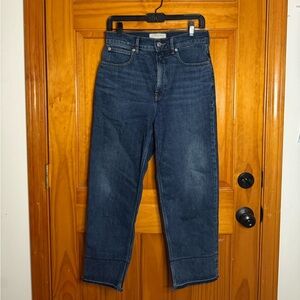 Everlane The Way High Cropped Jean Straight Leg High Rise Cotton Size 28